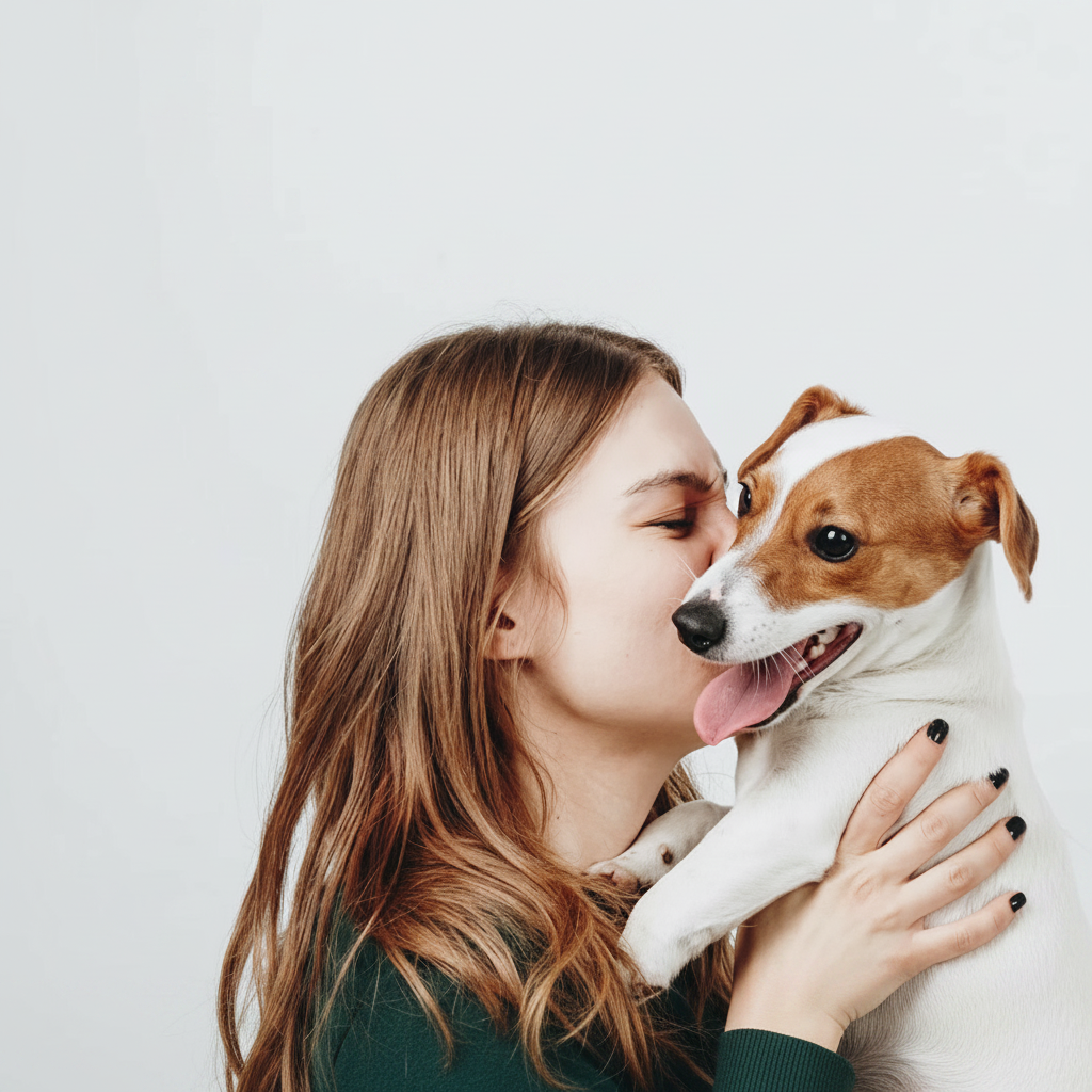 Poudre dentaire - Lifestyle femme et chien